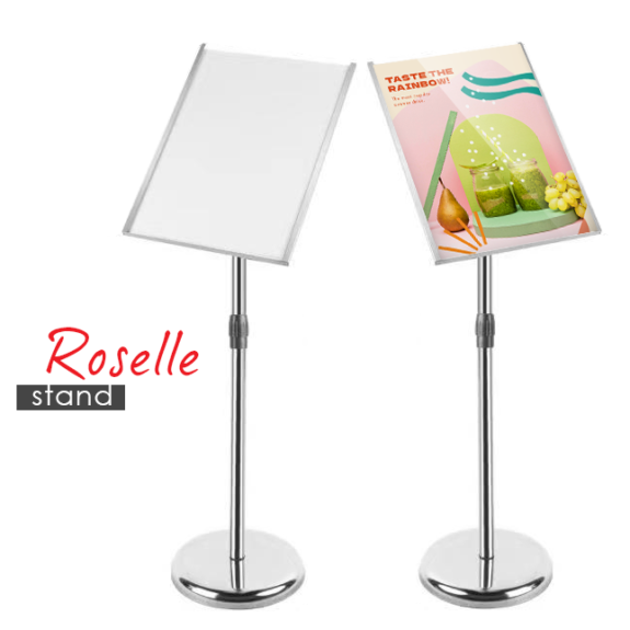 Roselle Slim Frame Stainless Steel Poster Stand Udo Basic Applied