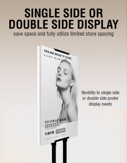 Double Sided Metal Poster Stand UDO Basic Applied