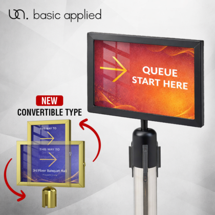 Queue Pole Signage | Retractable Queue Pole Signage