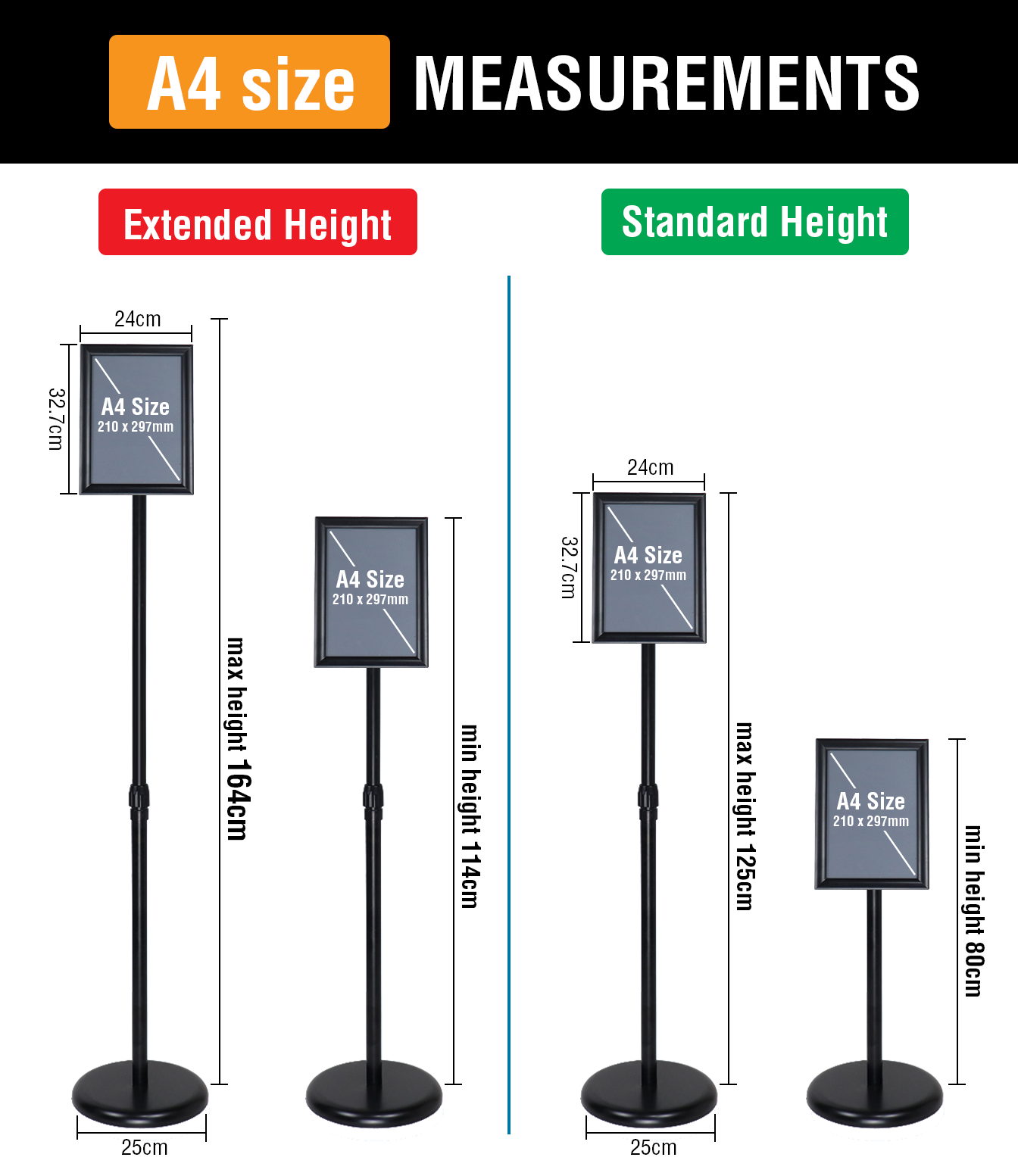 Roxane Stainless Steel Poster Stand - Image 2