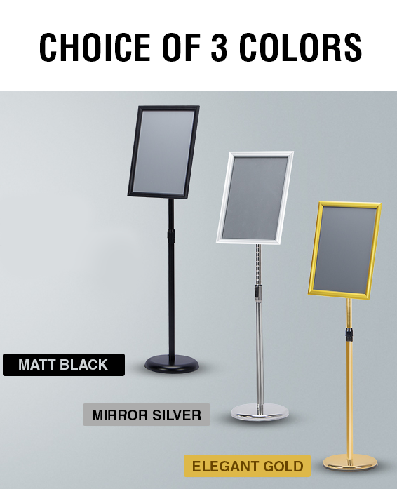 Roxane Stainless Steel Poster Stand - Image 5