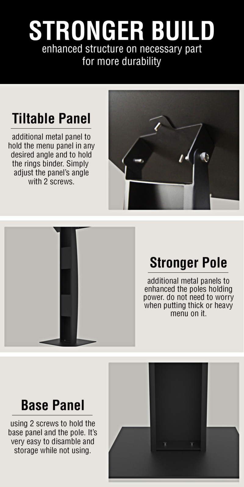 Henry Menu Display Stand - Image 4