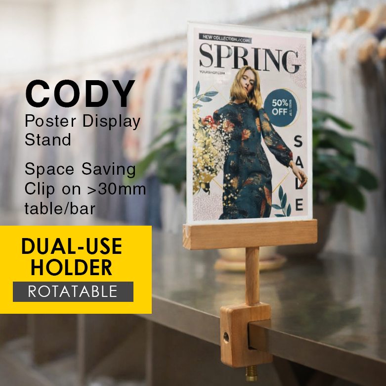 Cody Wooden Clip Stand