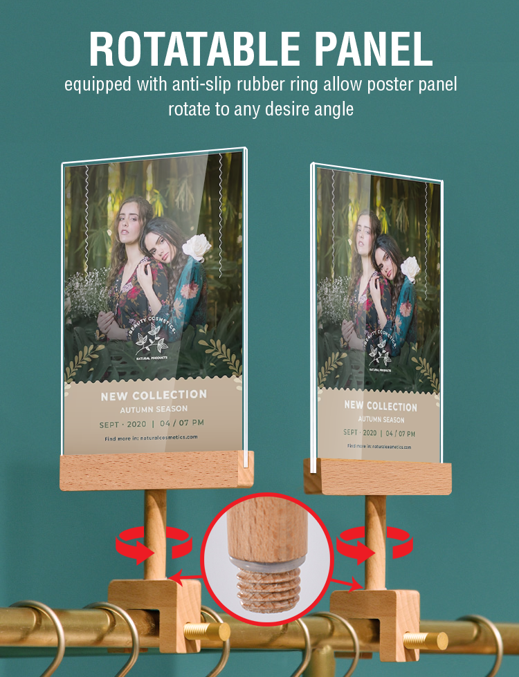 Cody Wooden Clip Stand - Image 3