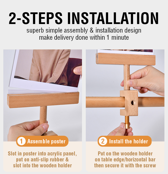 Cody Wooden Clip Stand - Image 4
